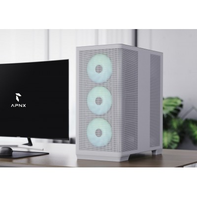 APNX APCM-CR01043.21 computer case Midi Tower Bianco