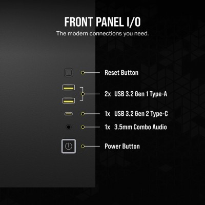 Corsair 2500X RGB Micro Tower Nero