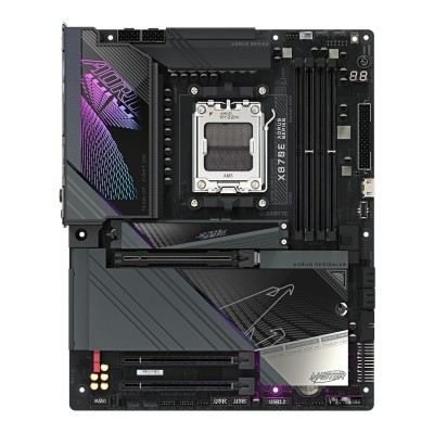 GIGABYTE X870E AORUS MASTER Scheda Madre - Supporta CPU AMD Ryzen 9000, 16+2+2 fasi VRM digitali, fino a 8600MHz DDR5 (OC),