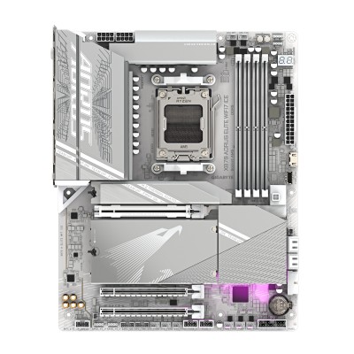 GIGABYTE X870 AORUS ELITE WIFI7 ICE Scheda Madre - Supporta CPU AMD Ryzen 9000, 16+2+2 fasi VRM digitale, fino a 8000MHz DDR5