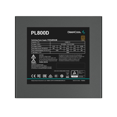 DeepCool PL800D alimentatore per computer 800 W 20+4 pin ATX ATX Nero