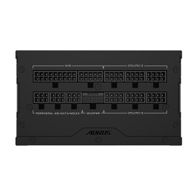 GIGABYTE AORUS ELITE P1000W ICE Alimentatore - PCIe 5.0, 80 PLUS Platinum, Design completamente modulare, Ventola da 120 mm,