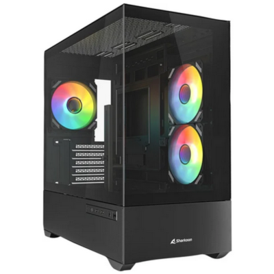 Case MK6 RGB Black mATX Vetro Temperato Nero