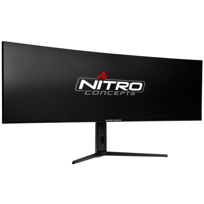 Monitor Nitro Concepts SM1 Simracing Curvo 49'' 144 Hz FreeSync G-Sync HDMI DP USB Nero