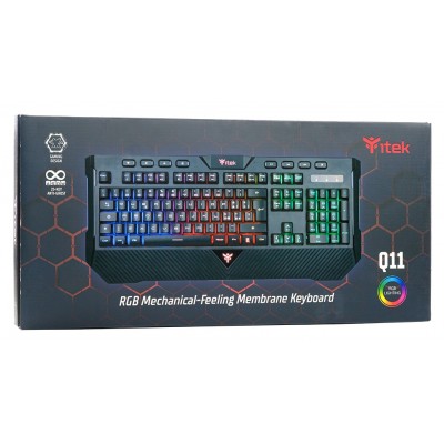 Tastiera itek Q11 Gaming USB Italiano Nero