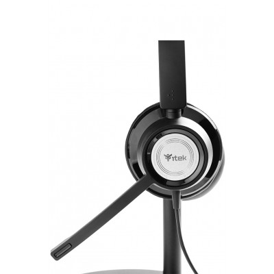 Headset itek H362 Cablato A Padiglione Ufficio Nero