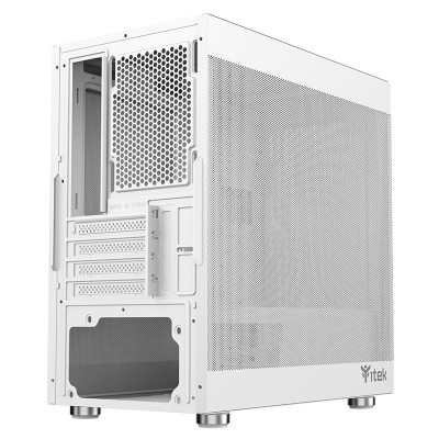 Case Itek PROMESH 35W Gaming Office Mini Tower White Edition