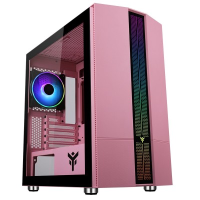 Case Itek LIFLIG P41 Gaming Mini Tower Pink Edition