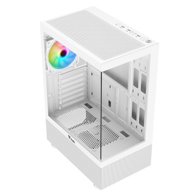 Case Itek SHOWBUI 33W Gaming  Mini Tower ARGB White Edition