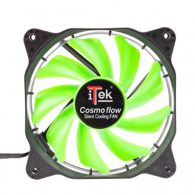 Ventola Itek Cosmo Flow 12cm LED Verde Circolare