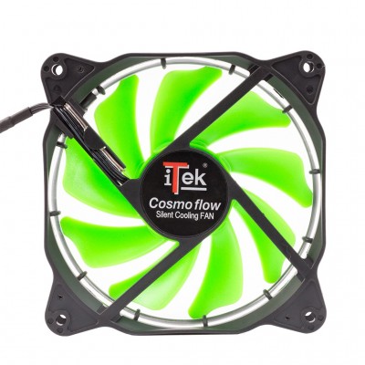 Ventola Itek Cosmo Flow 12cm LED Verde Circolare