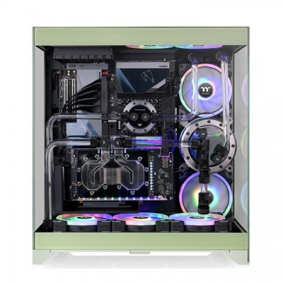 Case Thermaltake CTE E550 TG Midi Tower Vetro Temperato Verde