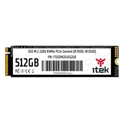 SSD ITEK 512GB M.2 2280 NVMe  PCIe Gen4x4