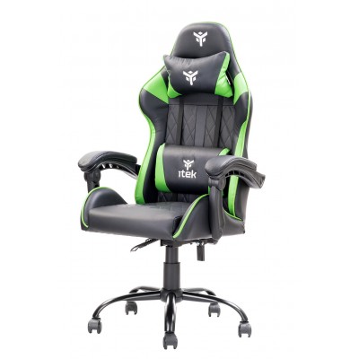 Sedia Gaming itek RHOMBUS PF10 PVC Nero Verde