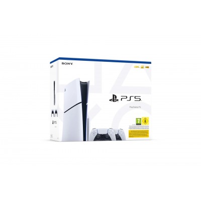 Console Sony PS5 Playstation 5 1tb Slim CON LETTORE OTTICO + 2 controller DUALSENSE