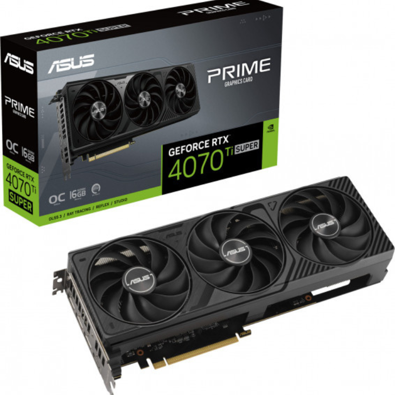 Scheda Video ASUS Prime Nvidia GeForce RTX 4070 Ti SUPER OC 16GB GDDR6X