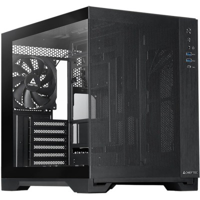 Case Chieftec Visio Air GM-30B-M-OP Midi Tower Vetro Temperato Nero