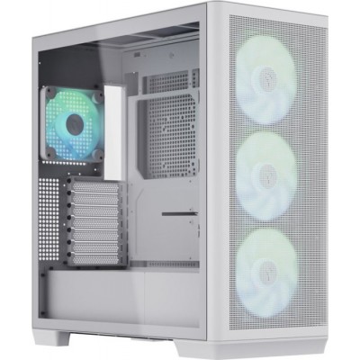 Case APNX C1-R-WT-v3 Midi Tower Vetro Temperato Bianco