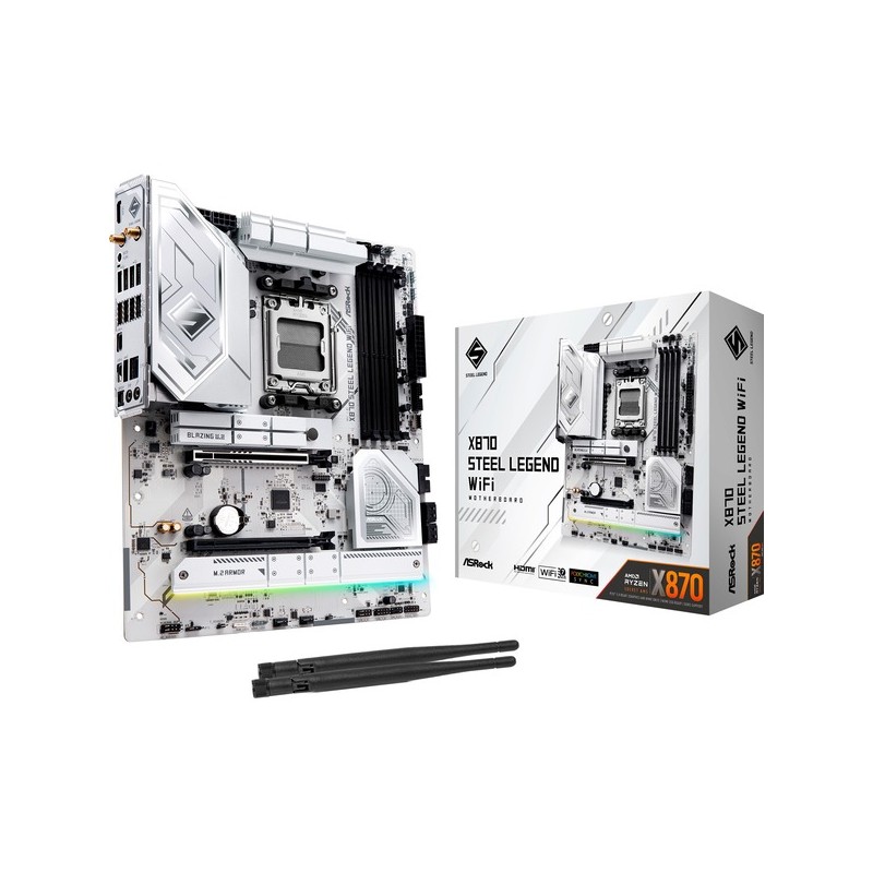 Scheda Madre ASRock X870 Steel Legend WiFi AMD X870 Socket AM5 DDR5 - SPEDIZIONE IMMEDIATA