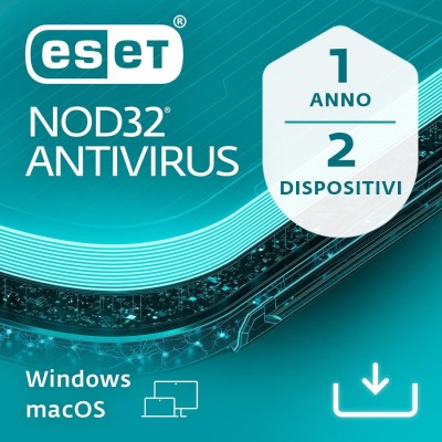 Licenza Antivirus Antispyware ESET SLIMBOX NOD32 - 1 Anno 2 Utenti