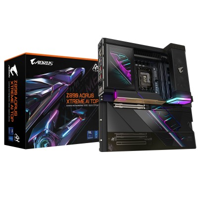 Scheda Madre GIGABYTE Z890 Aorus Xtreme AI Top Mainboard LGA 1851 E-ATX DDR5 Nero