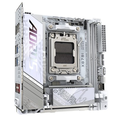 Scheda Madre Gigabyte X870I AORUS Pro ICE AM5 Mini-ITX DDR5 Bianco