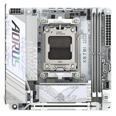 Scheda Madre Gigabyte X870I AORUS Pro ICE AM5 Mini-ITX DDR5 Bianco