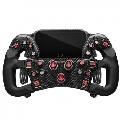 Volante Asetek SimSports Invicta Formula Steering Wheel 4.3" LCD USB-C Red/Black Edition