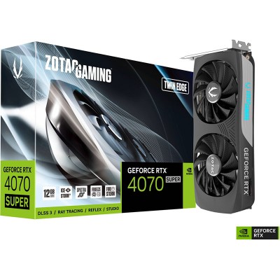 Scheda Video ZOTAC GAMING NVIDIA GEFORCE RTX 4070 SUPER Twin Edge 12GB GDDR6X