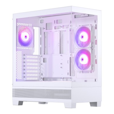 Case Phanteks XT View D-RGB Midi Tower Vetro Temperato Bianco