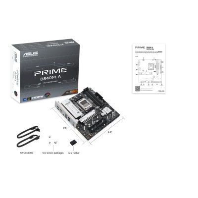 Scheda Madre Asus PRIME B840M-A AM5 DDR5 MicroAtx Bianco