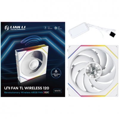 Ventole Lian Li UNI FAN TL Wireless 120mm ARGB PWM Bianco