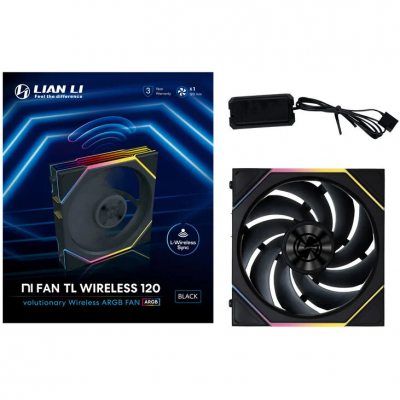 Ventole Lian Li UNI FAN TL Wireless 120mm ARGB PWM Nero