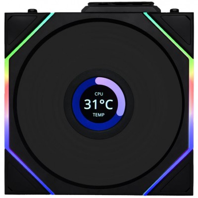 Ventole Lian Li UNI FAN TL Wireless LCD 120mm ARGB PWM Nero