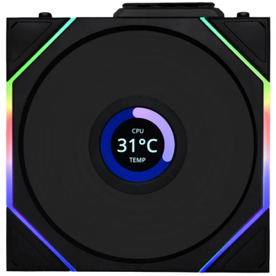 Ventole Lian Li UNI FAN TL Wireless LCD Lama Inversa 120mm ARGB PWM Nero