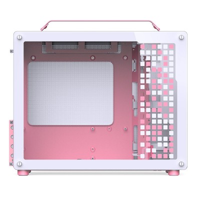 Case JonsPlus MATX Z20 Mini Tower Bianco Rosa