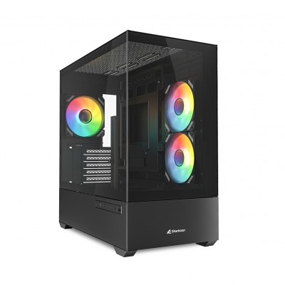 Case MK6 RGB Black mATX Vetro Temperato Nero - SPEDIZIONE IMMEDIATA