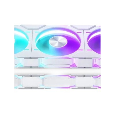 Ventola Phanteks D30 PWM Reverse Airflow D-RGB 120 mm Kit da 3 Bianco