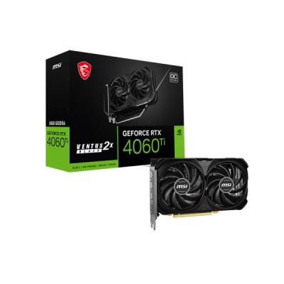 Scheda video MSI GeForce RTX 4060 TI 8GB Ventus 2X BLACK E1 OC