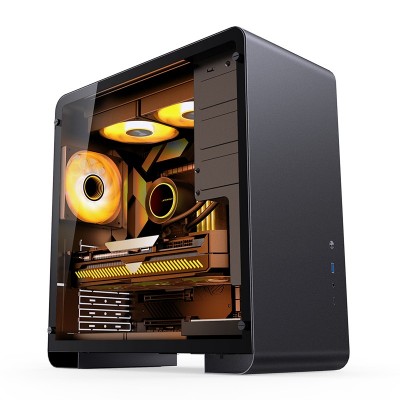 Case Jonsbo U4 Pro Midi-Tower Vetro Temperato Nero