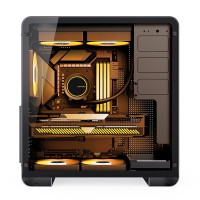 Case Jonsbo U4 Pro Midi-Tower Vetro Temperato Nero