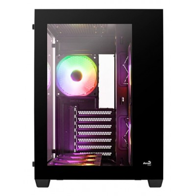 Case Aerocool Dryft-BK-v2 Midi-Tower FRGB Vetro Temperato Nero