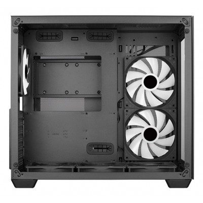 Case Aerocool Dryft-BK-v2 Midi-Tower FRGB Vetro Temperato Nero