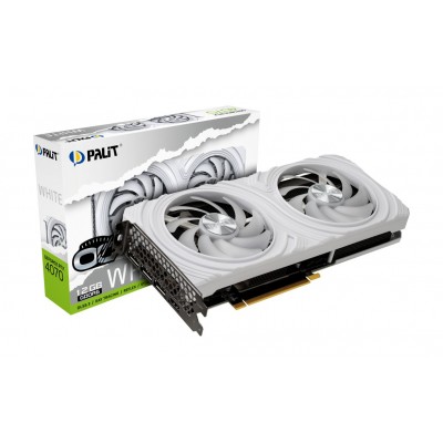 Scheda video Palit GeForce RTX 4070 12GB Dual OC WHITE GDDR6