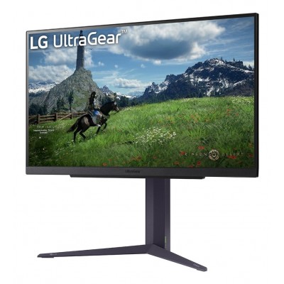 Monitor LG UltraGear 27GS85QX-B.AUE 27'' WQHD IPS HDMI DP USB-Hub 180Hz Grigio Scuro