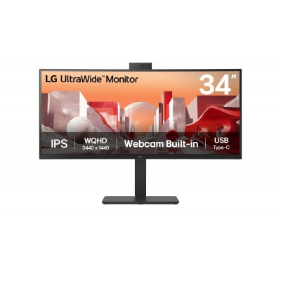 Monitor LG 34BA85QE-B.AEU 34'' UWQHD IPS Curvo Nero