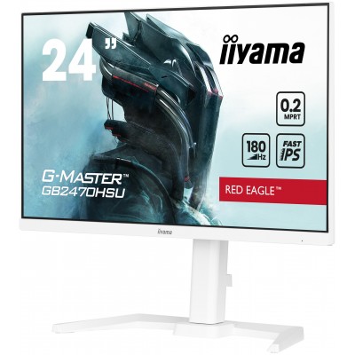 Monitor IIyama G-Master GB2470HSU-W6 Red Eagle 24'' FullHD Fast IPS Adaptive-Sync 180Hz Bianco Matt