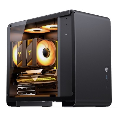 Case Jonsbo U4 Mini Micro-ATX Vetro Temperato Nero