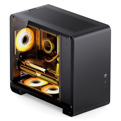 Case Jonsbo U4 Mini Micro-ATX Vetro Temperato Nero