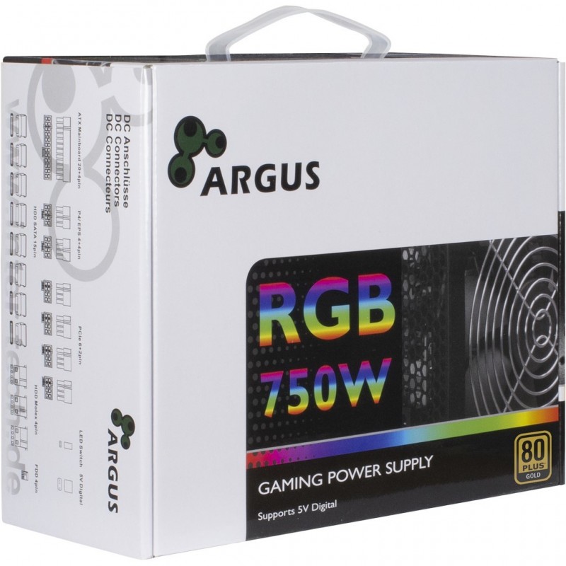 Argus RGB-750W CM II (schwarz, 4x PCIe, 750 Watt)